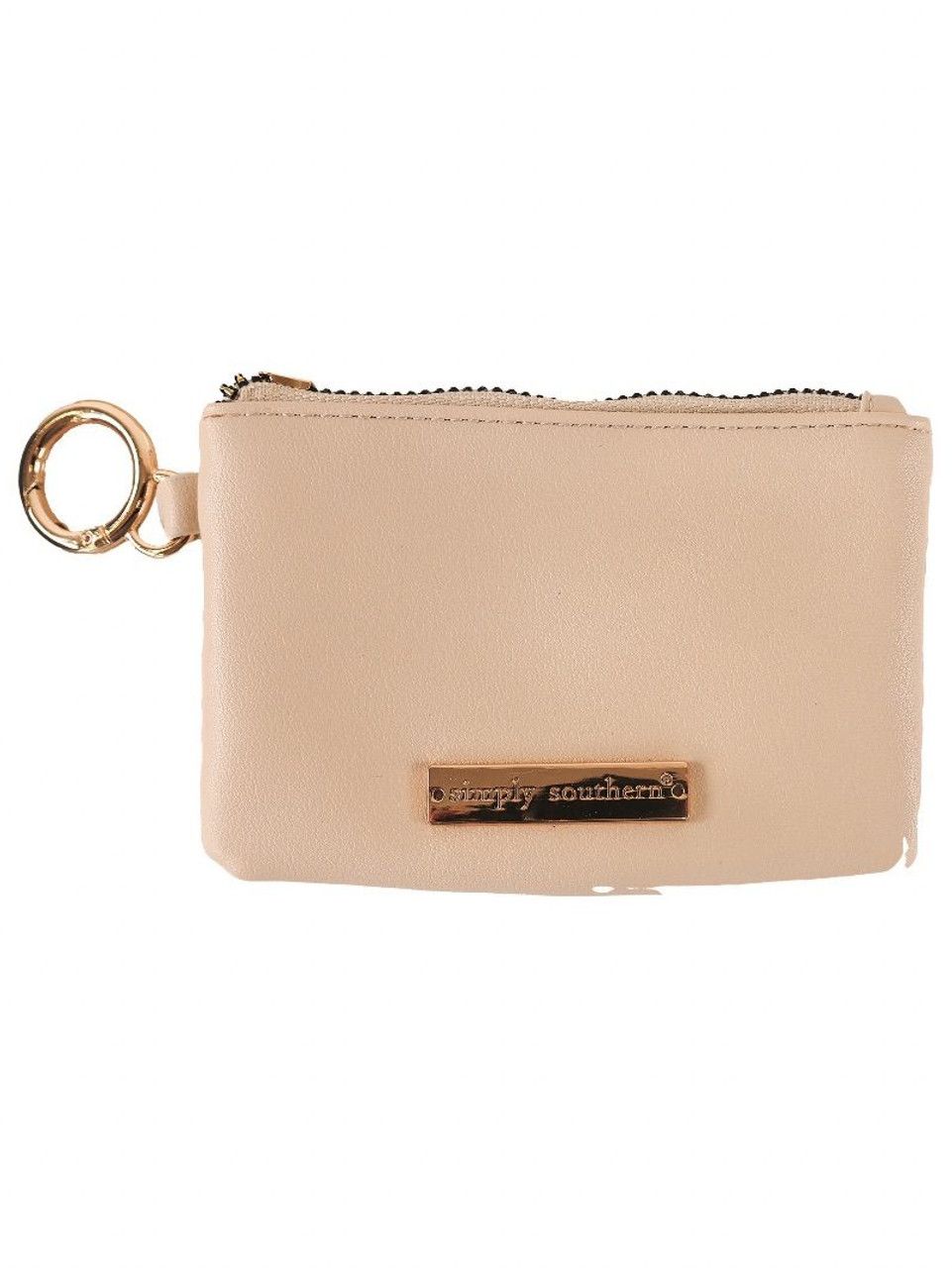 Simply Southern Leather Id Coin Pouch Cream