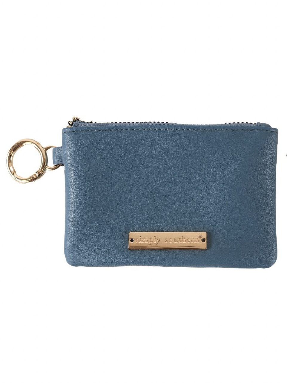 Simply Southern Leather ID Coin Pouch - Azur