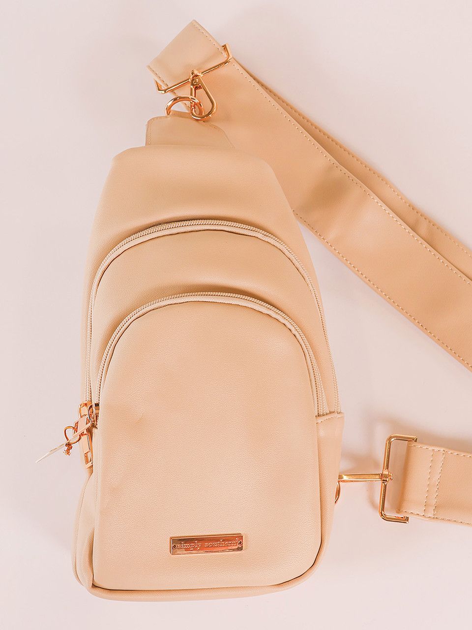 Simply Southern Leather Maui Sling Purse - Cream