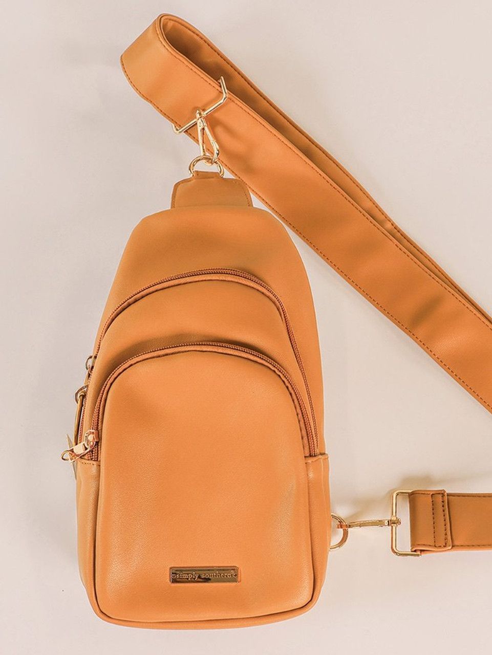 Simply Southern Leather Maui Sling Purse - Chai