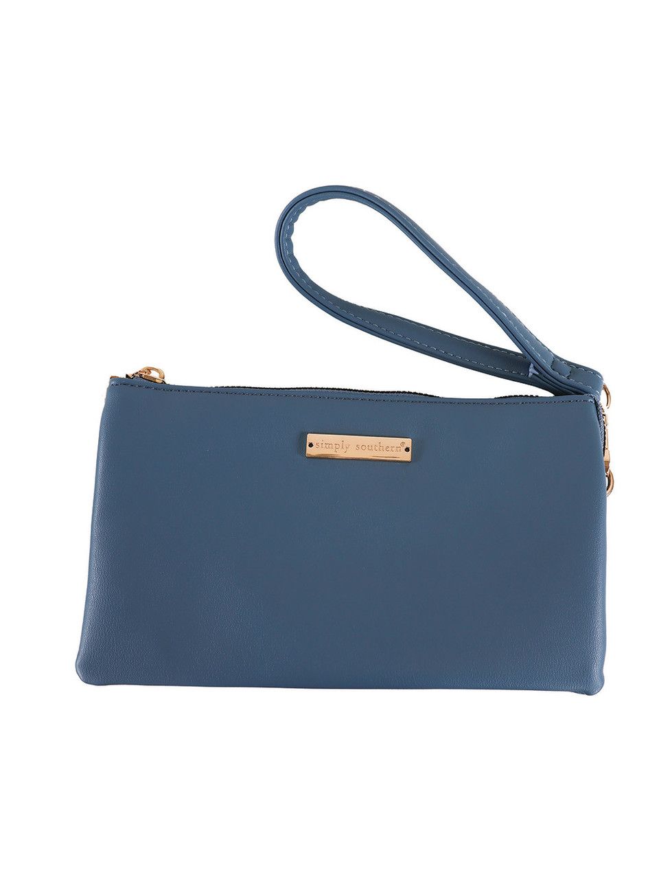Simply Southern Leather Tuscan Crossbody Purse - Azur