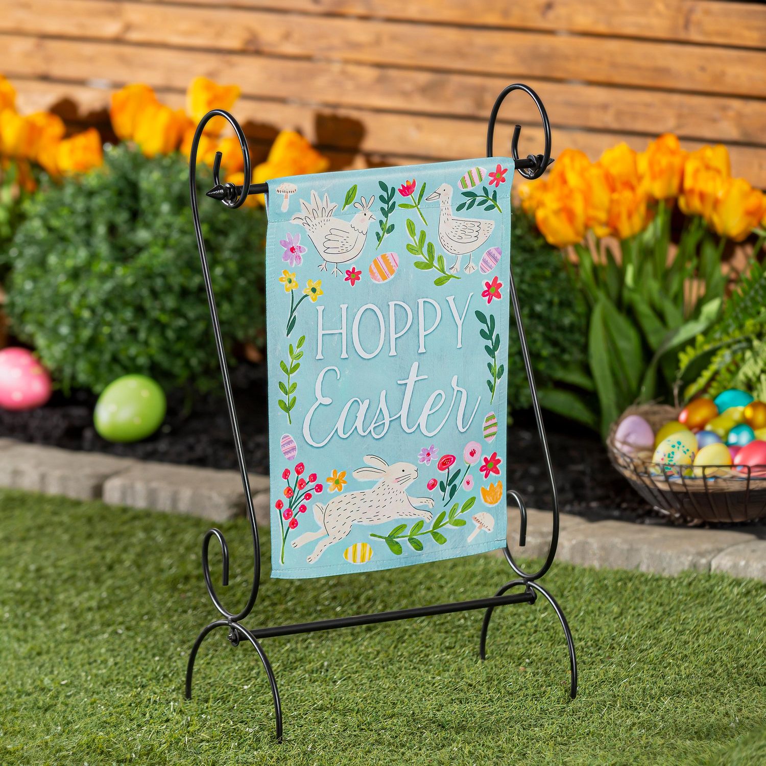 In Bloom Suede Garden Flag
