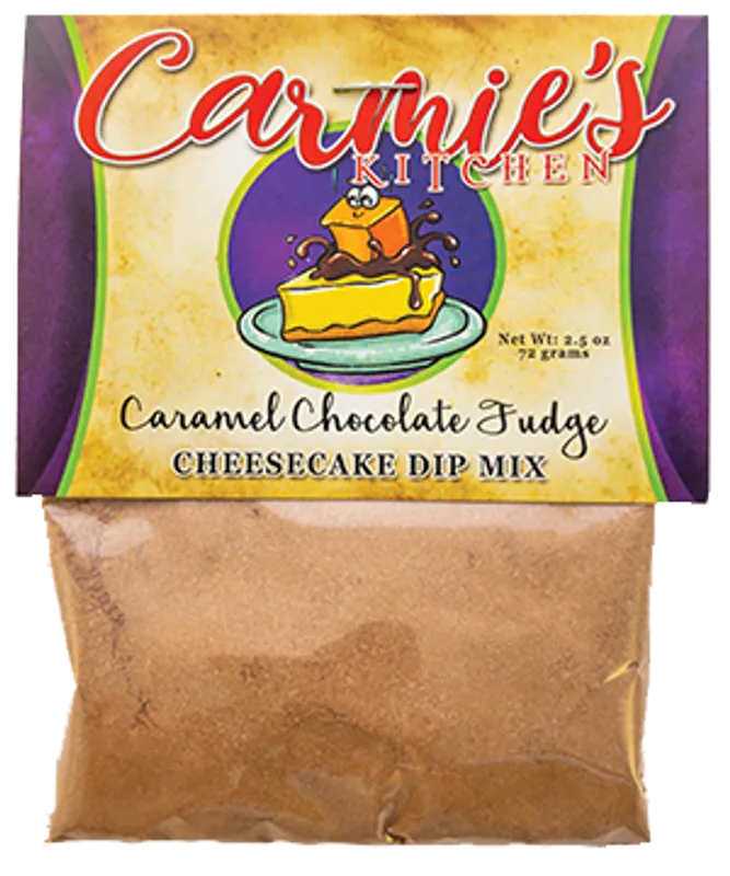 Caramel Chocolate Fudge Cheesecake Dip Mix