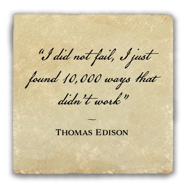 I Did Not Fail Tumbled Stone Coaster By Nelson Fine Arts