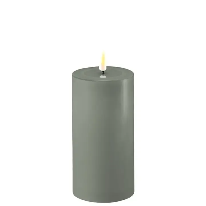 3X6&quot; Salvie Green LED Candle