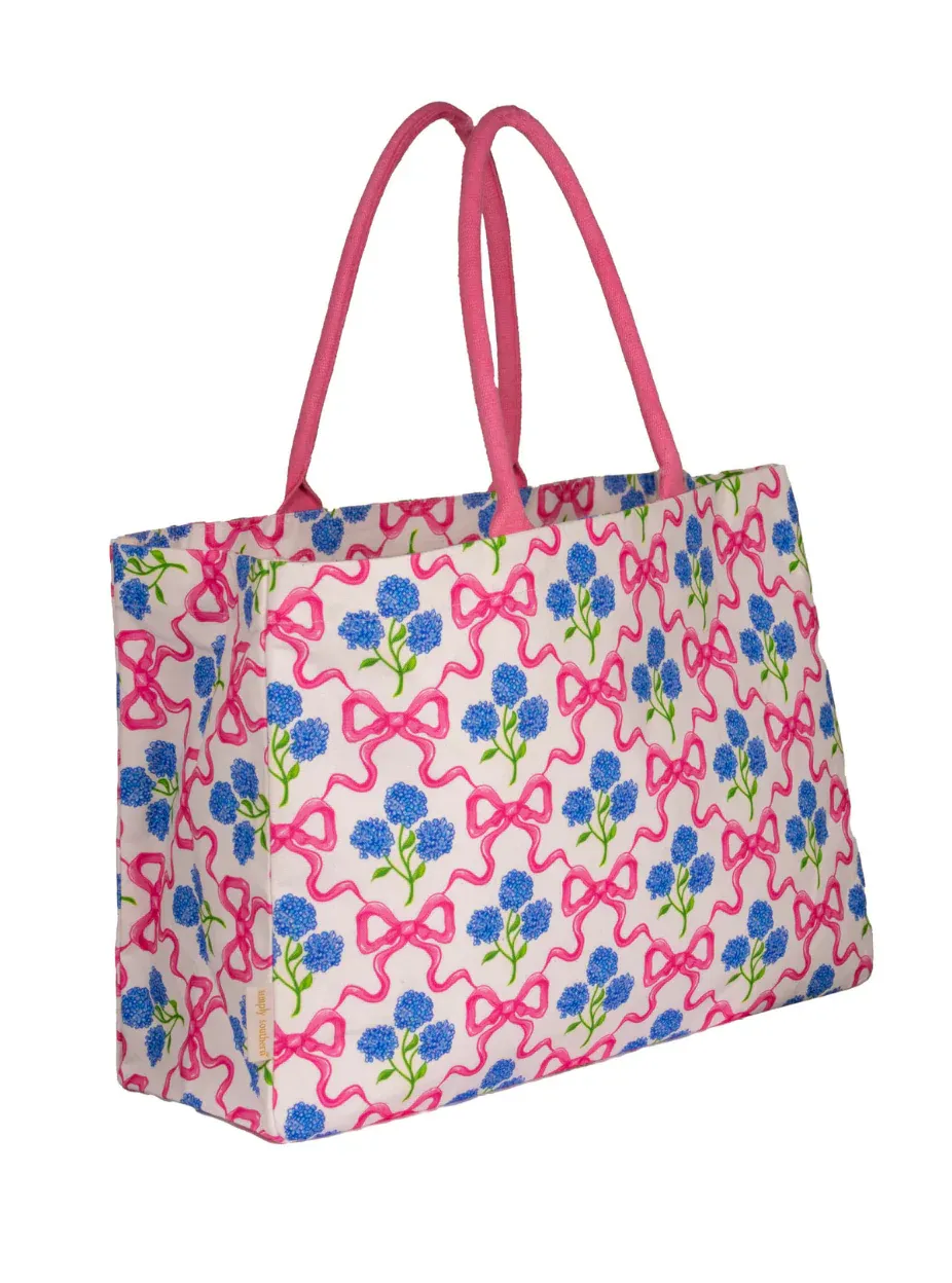 Simply Southern Large Seaside Tote Bag - Ribbon