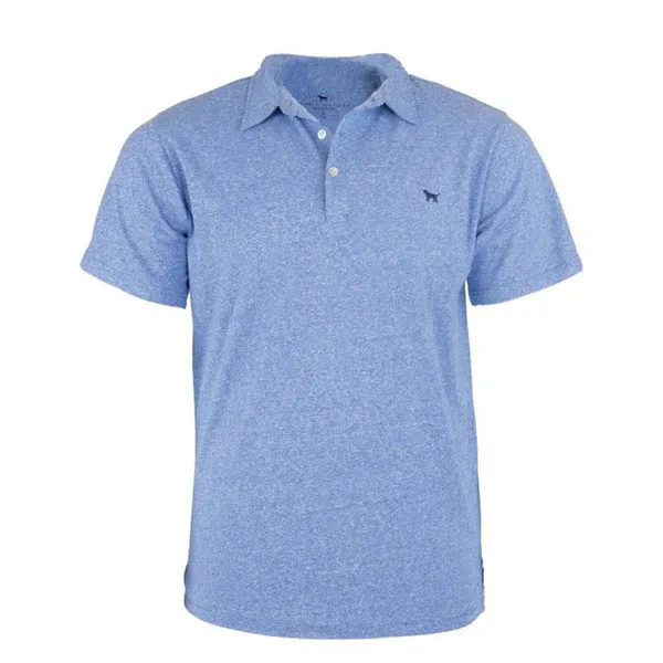 Simply Southern Men&#39;s Short Sleeve Polo - Blue - Medium
