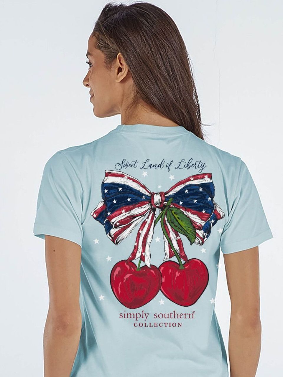 Simply Southern Sweet Land Of Liberty Sweet Ice T-Shirt - XLarge