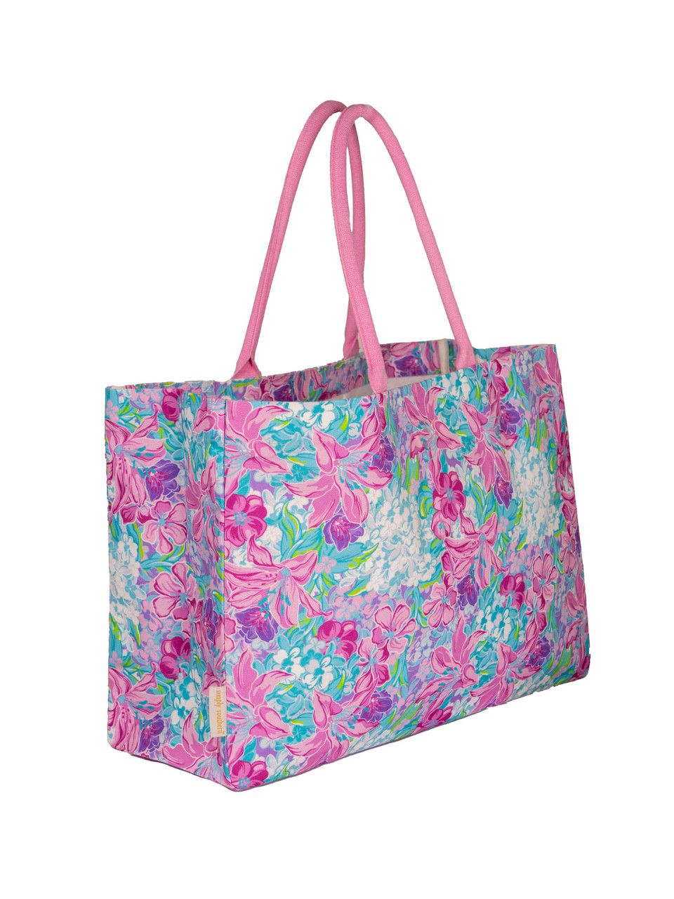 Simply Southern Large Seaside Tote Bag - PinkFlower