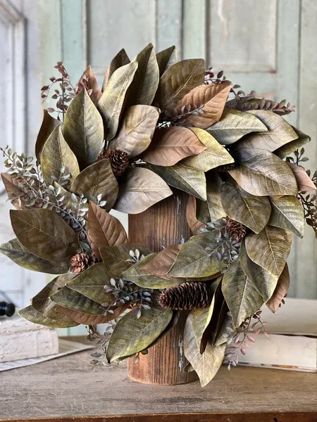 22&quot; Montage Magnolia Wreath
