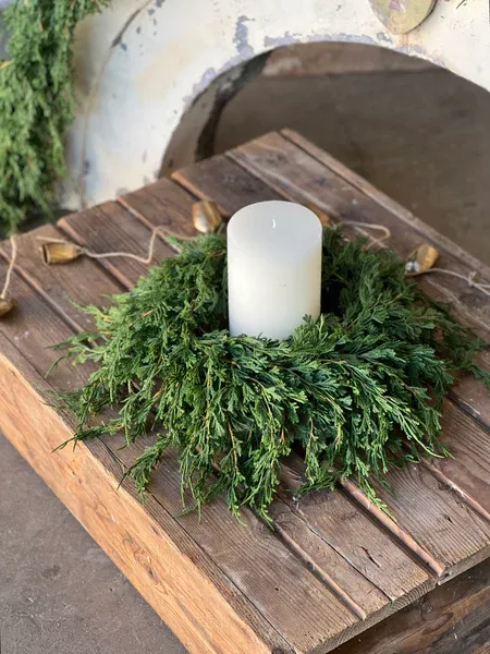 6.5&quot; Emerald Falls Candle Ring