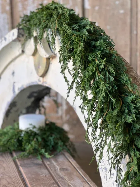 6&#39; Emerald Falls Garland