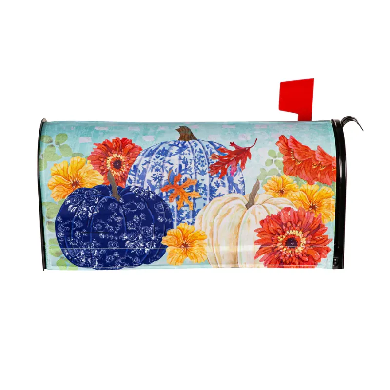 Changing Seasons Pumpkins Mailbox Cover