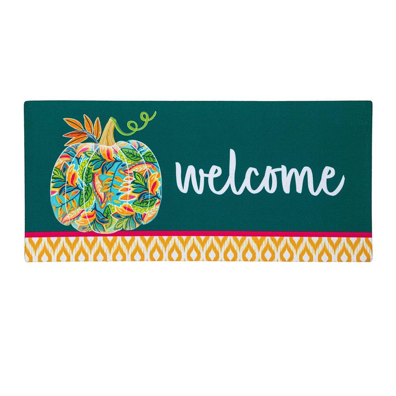 Patterned Jacobean Floral Pumpkin Sassafras Switch Mat