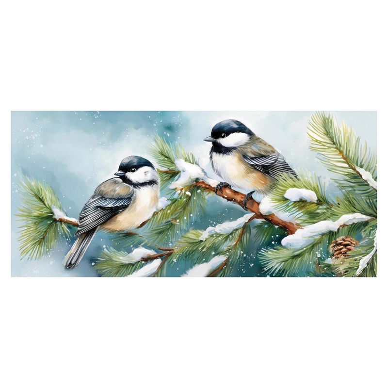 Winter Chickadee Friends Sassafras Switch Mat