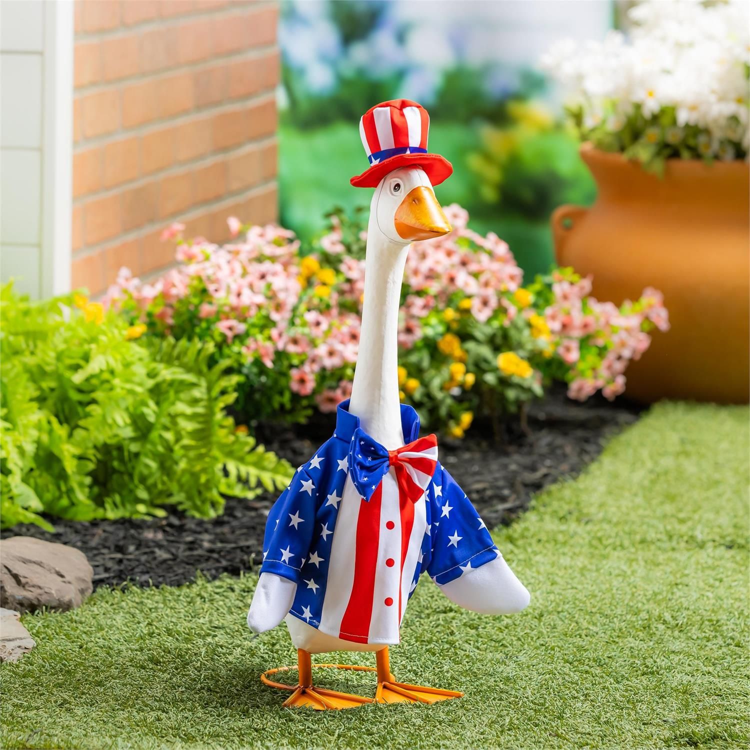 Porch Goose Outfit - Patriotic Suit