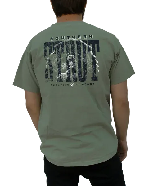 Southern Strut Bay T-Shirt With Turkey Overlay - XXLarge