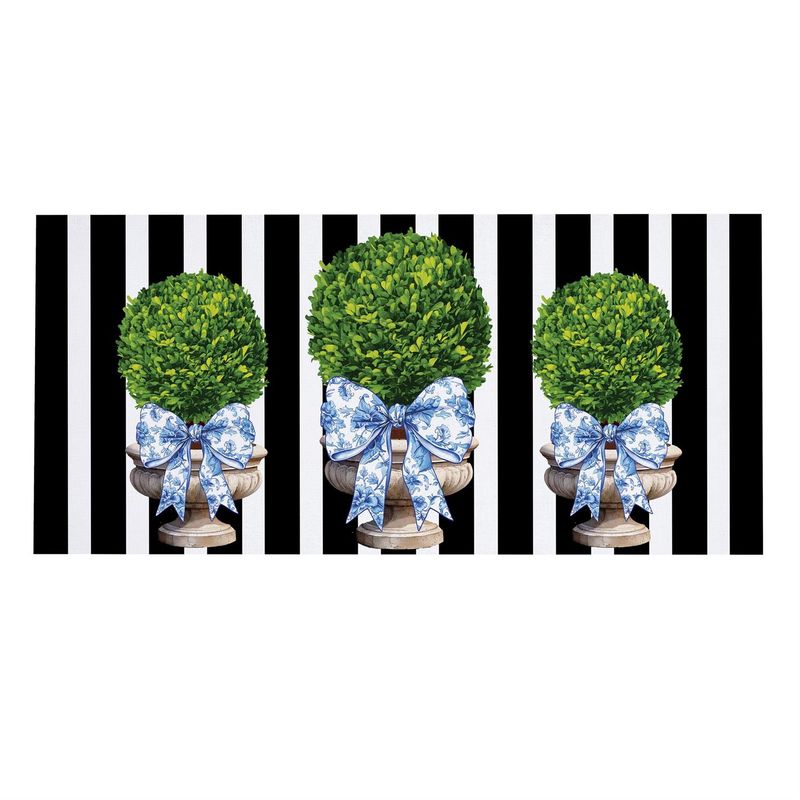 Topiary With Bow Sassafras Switch Mat