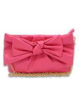Simply Southern Vegan Leather Bow Crossbody Bag - Pink