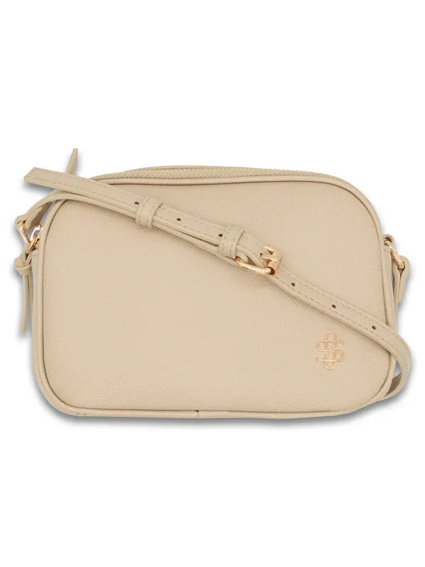 Simply Southern Vegan Leather Crossbody Bag - Beige