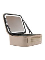 Simply Southern Vegan Leather Light Up Travel Case- Beige