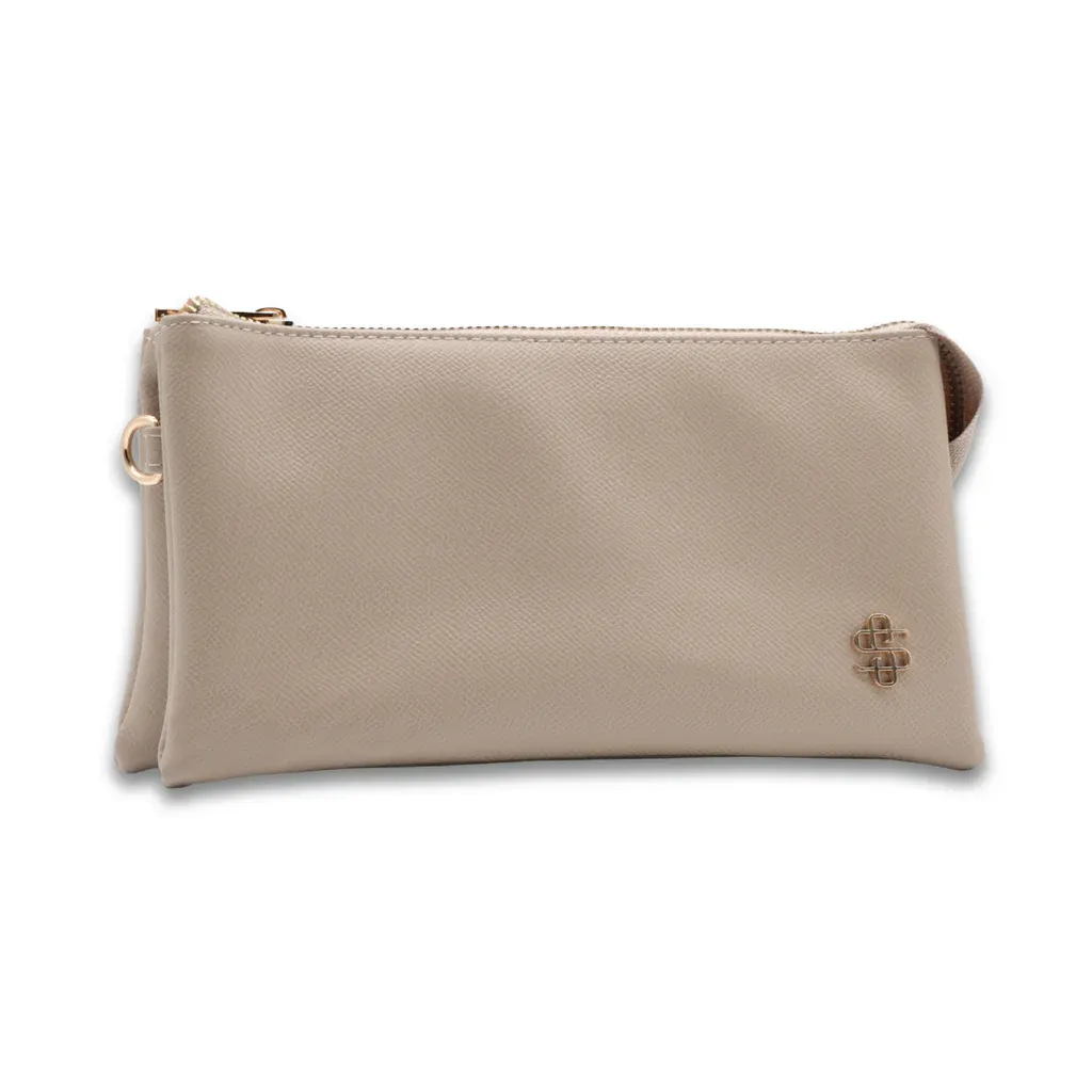 Simply Southern Vegan Leather Convertible Crossbody Bag - Beige