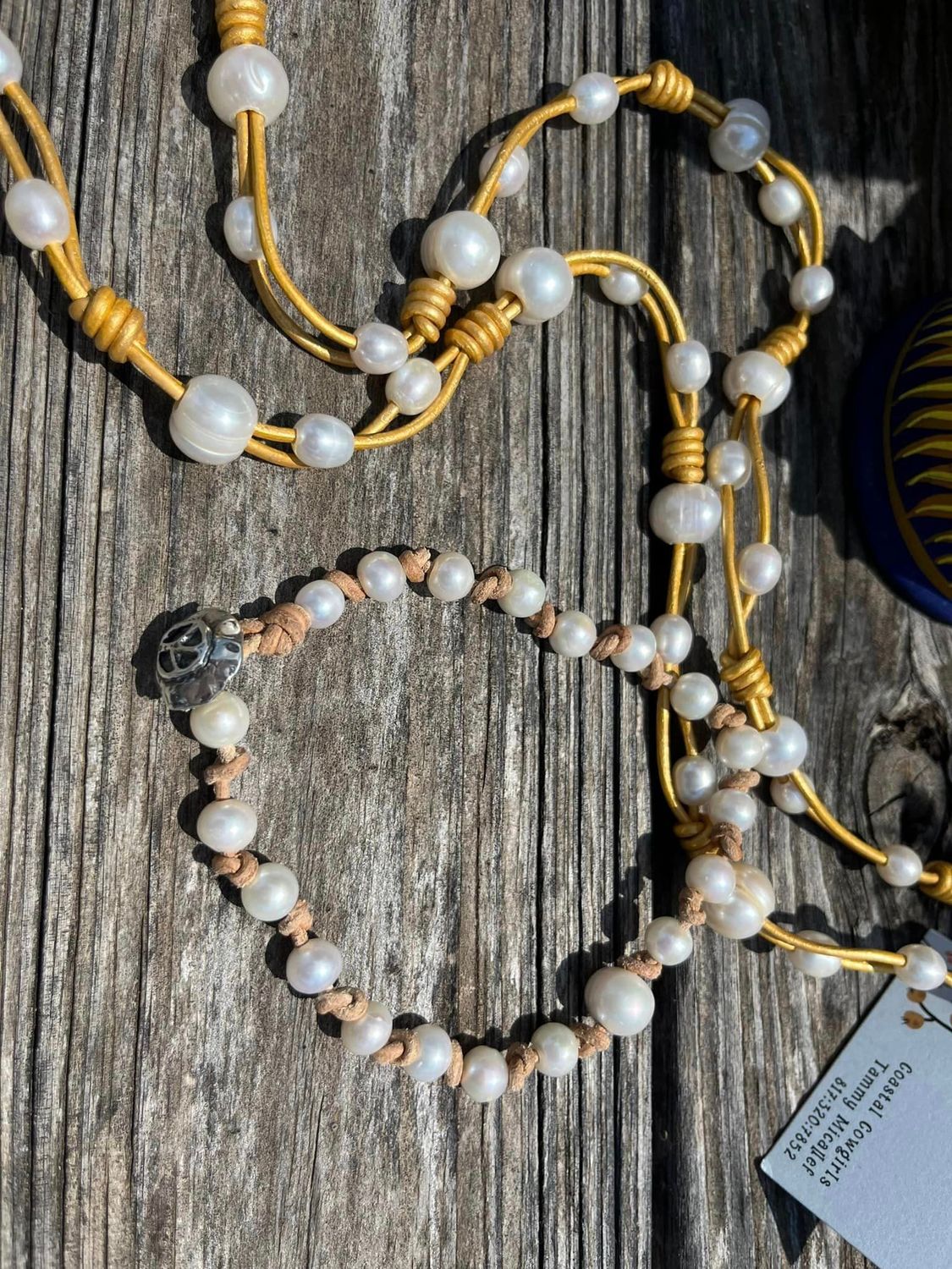 Freshwater pearl anklet