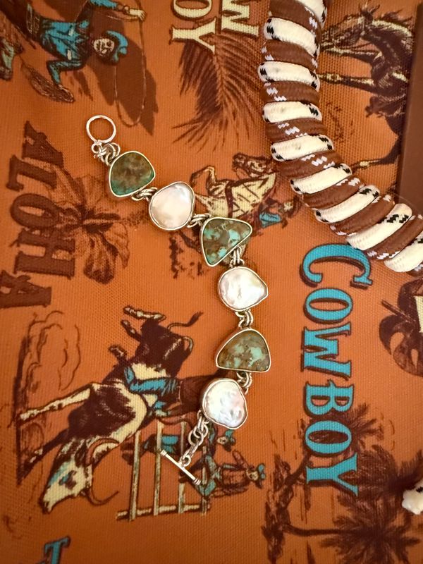 Beautiful  Abalone Western Vibe Bracelet
