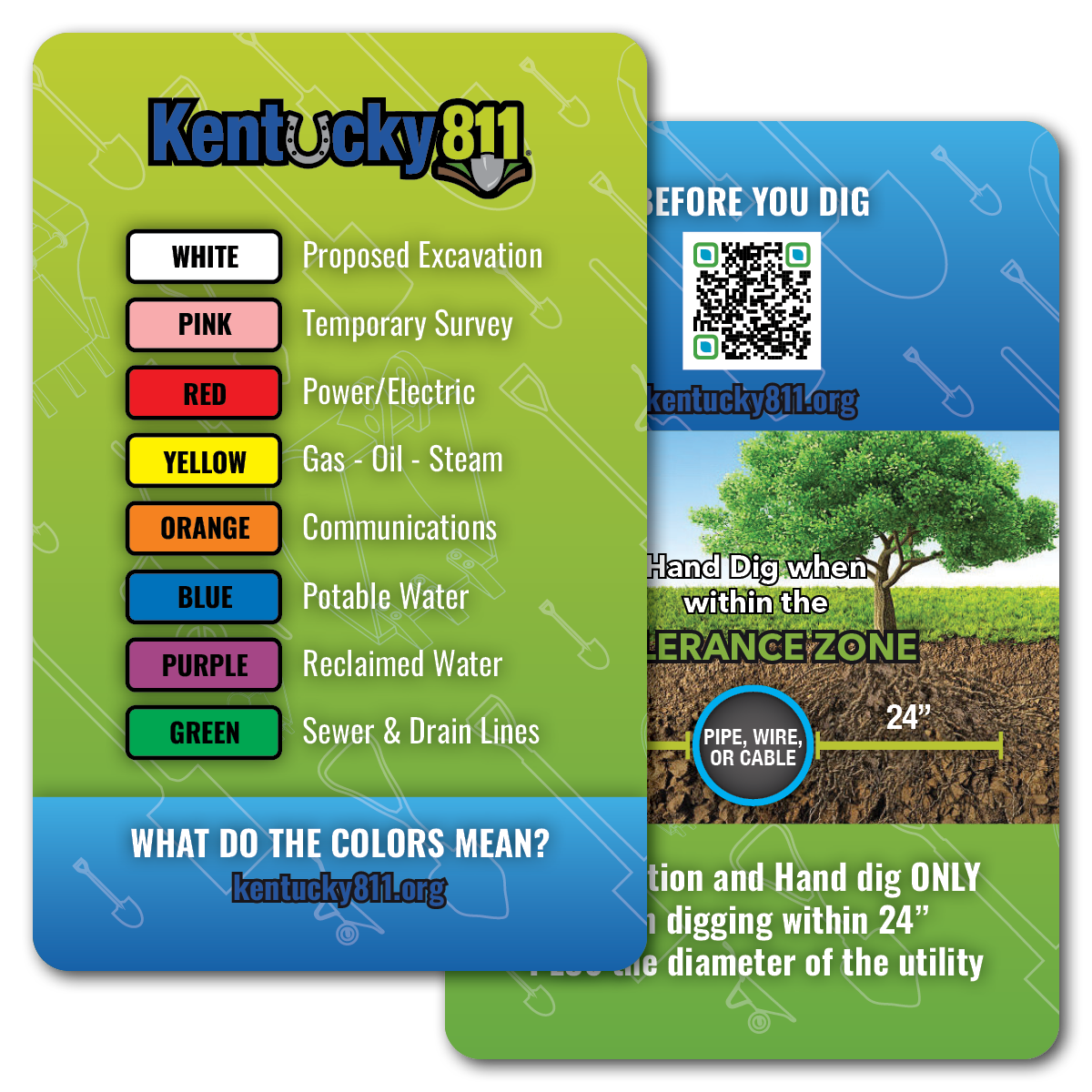2-Sided Color Code Cards (English)