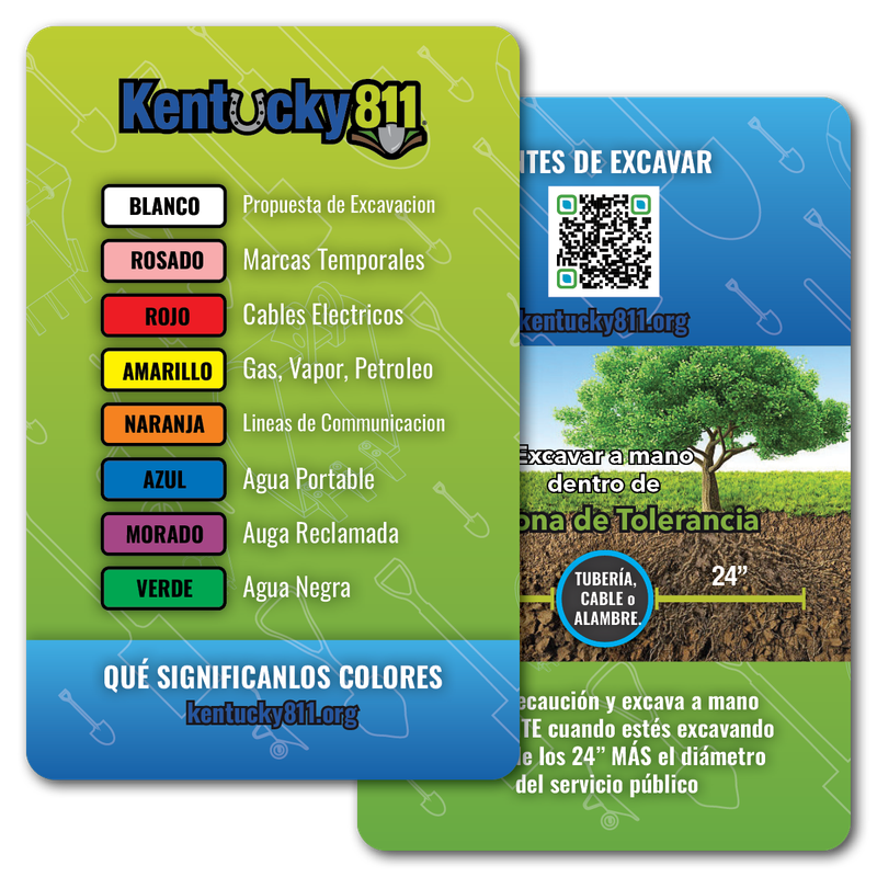 2-Sided Color Code Cards (Spanish)