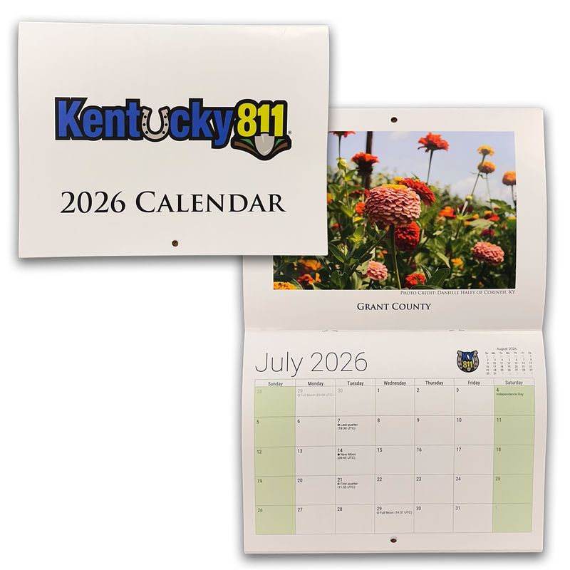 Kentucky 811 Calendar - 2026