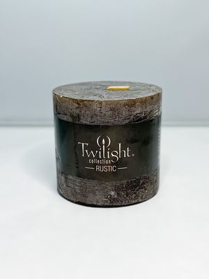 Rustic Pillar Candle Mocha