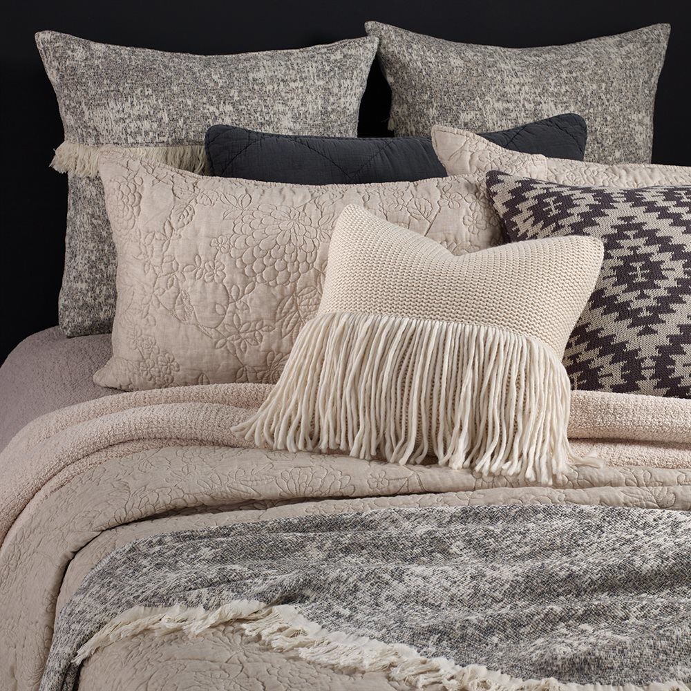 Madisson Natural Queen Coverlet &amp; 2 Shams