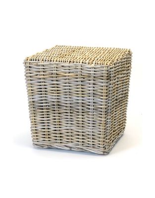Kubu Rattan Ottoman Square