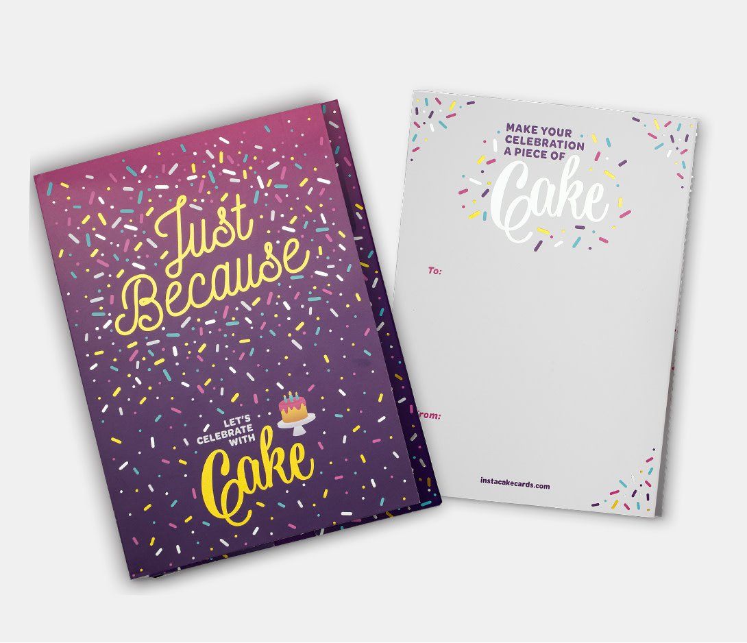Just Because Cake Card