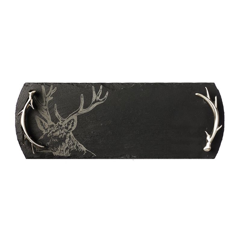 Slate Serving Tray Gift Boxed - Stag