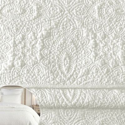 Aida Ivory Quilt &amp; Shams