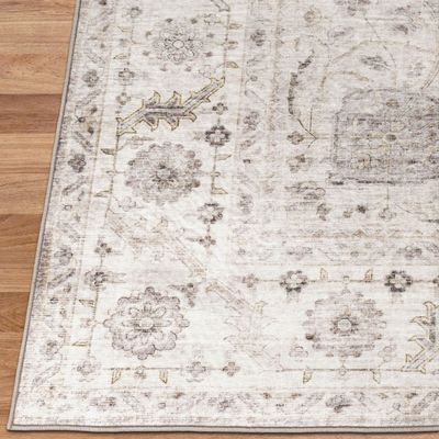 Joy Vintage - Beige Ivory Washable Rug