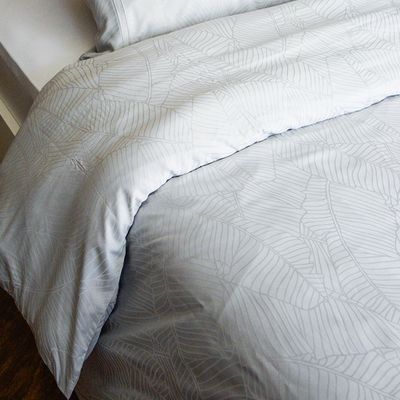 Leaf Jacquard Queen Duvet