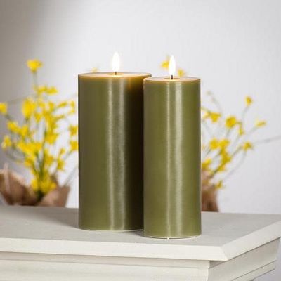 Green LED Candle