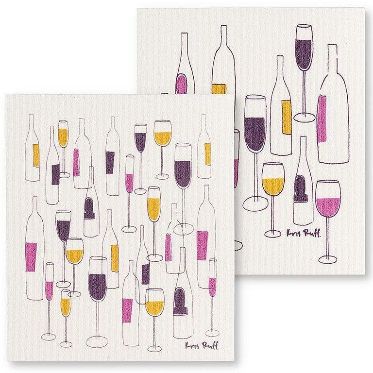 Wine Bottles Spongecloth