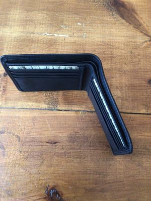 Leather Wallet Top Flap