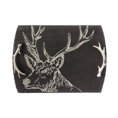Slate Serving Tray Gift Boxed - Stag