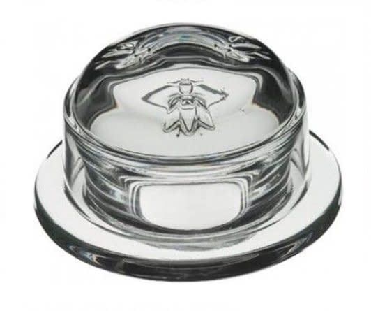 Bee Butter Dish with Lid - Clear