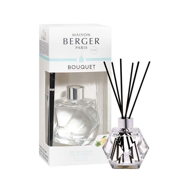 Geometry Clear Reed Diffuser Pre-filled with Zest of Verbena