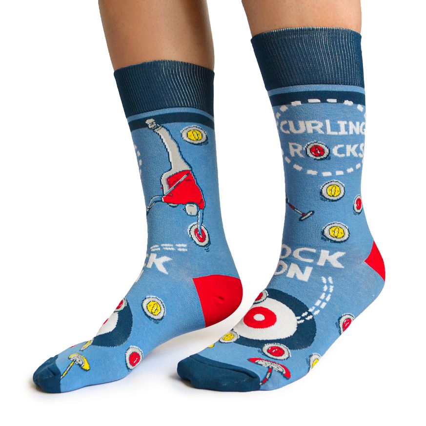 Curling Rocks Socks Large