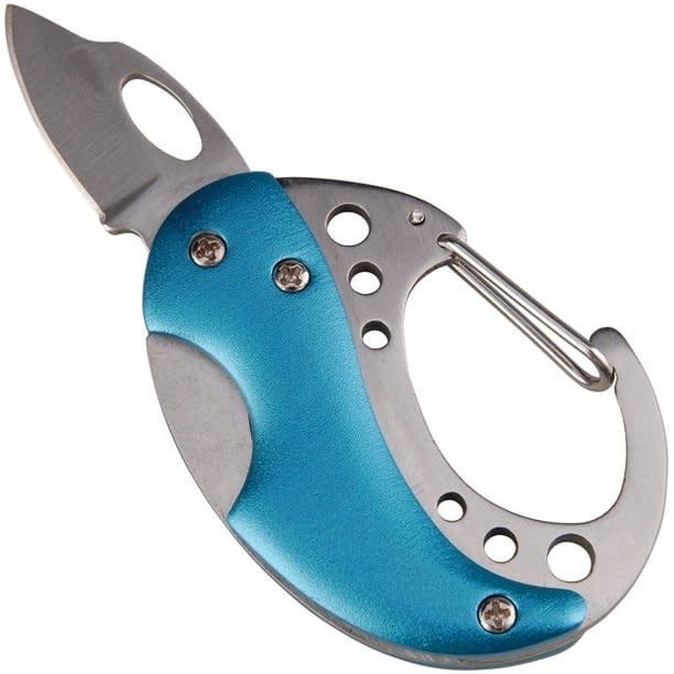 Mini Carabiner Knife Blue
