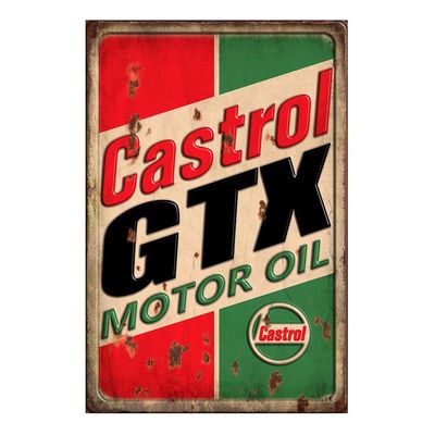 Castrol GTX Metal Sign