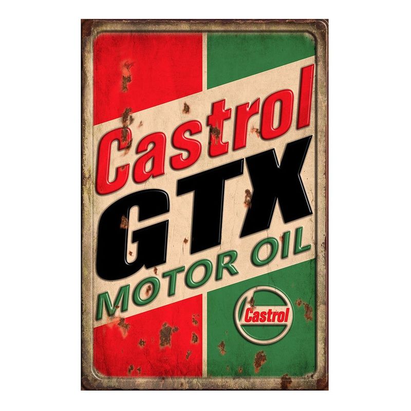 Castrol GTX Metal Sign