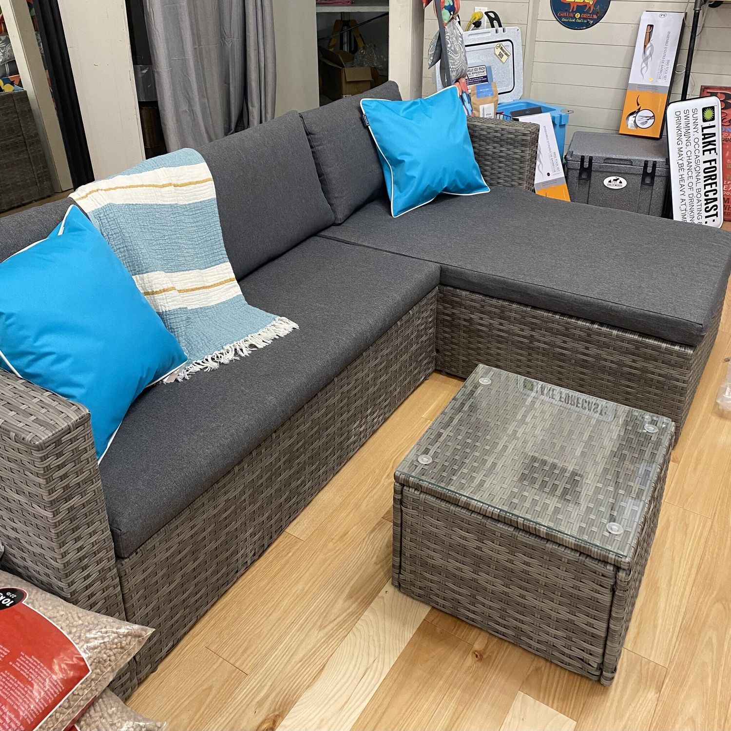 Corner Rattan Sectional